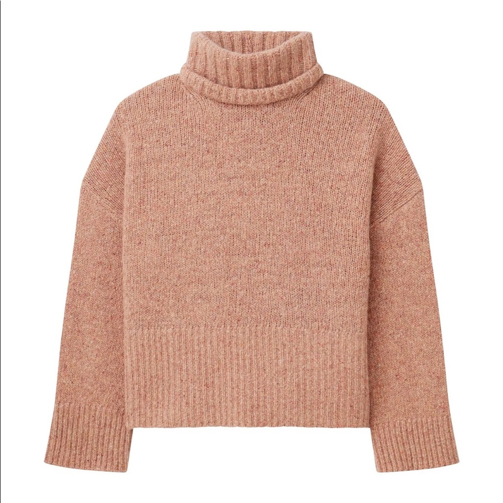 Naadam Marled Cashmere Turtleneck Sweater